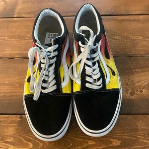 Vans with Flames